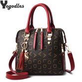 Neue Quaste Designer Mode Frauen PU Leder Tasche Große Kapazität Schulter Taschen Casual Tote Einfache Top-griff Handtaschen